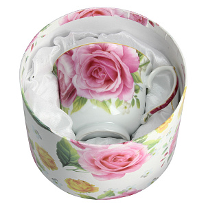 Чайная пара Розовые розы Estetica 220мл 000000000001126483