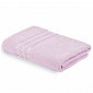 Полотенце махровое 70х130см СОФТИ бордюр 3 полоски лиловый хлопок 100%