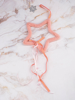 Декоративное украшение Звёздочка/Елочка/Сердечко 13см DARLENS розовый 000000000001209882