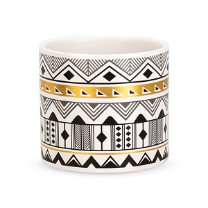 Кашпо 10х9см 0,45л Геометрия IV керамика 000000000001225877