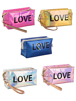 Косметичка 18х10х7,5см в ассортименте полиуретан 000000000001229362