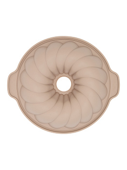 Форма для выпечки 28x6,5см DE'NASTIA с отверстием бежевый силикон 000000000001219664