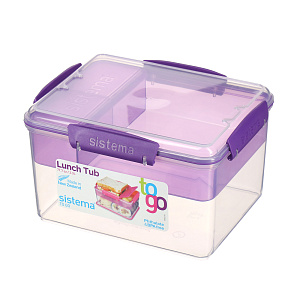 Двухуровневый ланчбокс с разделителями To-Go Sistema, 2.3л 000000000001143681