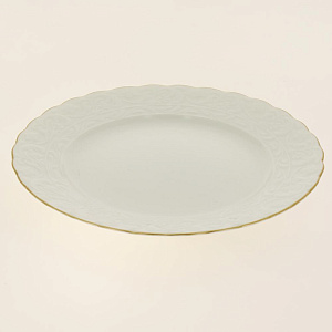 BASAK Тарелка десертная 21 см,  Отводка золото, костяной фарфор BNBSK21DU520 000000000001189455