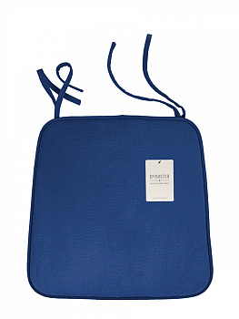 Подушка на стул 40x35x38см DE'NASTIA мемори синий полиэстер 000000000001229947