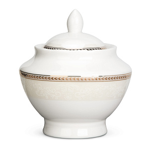 Сервиз чайный 15 предметов Stephanie с перламутром золото фарфор 000000000001219794