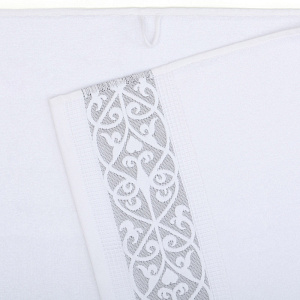 Полотенце махровое 50х90см DINA ME Вензельный бордюр ваниль плотность 480гр/м 100%хлопок 000000000001210296