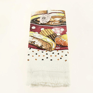 Полотенце кухонное махровое принт 40х60см 100%хл микс принтов Турция 000000000001194275