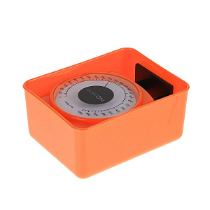 Весы кухонные LuazON, до 1 кг, шаг 20 г, чаша 400 мл, плотный пластик, оранжевые 1928756 000000000001186378