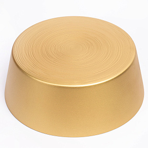 Салатник 21см GLASSCOM прямые бортики золото стекло 000000000001211818