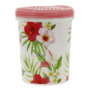 Банка с закручивающейся крышкой Фламинго PLAST TEAM, 1,0л 000000000001173816