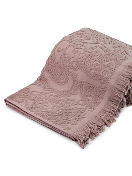 Простыня махровая 150х180см LUCKY Пейсли розовый хлопок 100% 000000000001224655