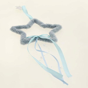 Декоративное украшение Звёздочка/Елочка/Сердечко 13см DARLENS голубой 000000000001209881