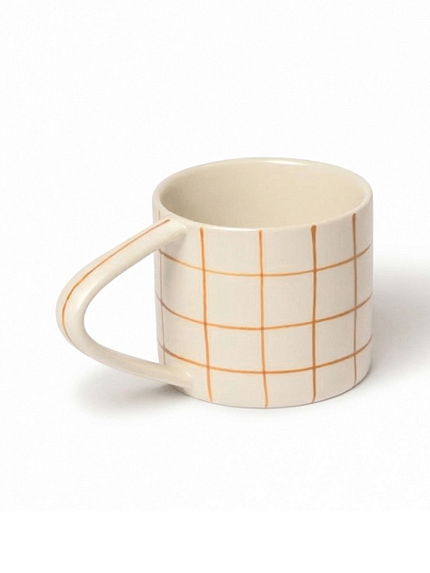 Кружка 220мл DE'NASTIA lattice коричневый керамика 000000000001231349