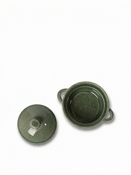 Бульонница с крышкой 290мл DE'NASTIA керамика зеленый керамика 000000000001231324