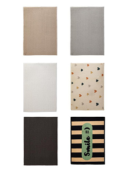 Коврик для ванной 40х60см противоскользящий полиэстер 000000000001228658