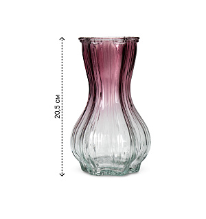 Ваза 20,5см Crystal в ассортименте стекло 000000000001222589