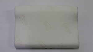 Подушка из пенополиуретана эластичного с валиком высотой 13 см. в чехле из тройного трикотажа ППУ (50х32х13) 000000000001139268