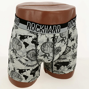 Трусы мужские Rockhard BOXERS S микс принтов 95%хлопок 5%эл 000000000001190383