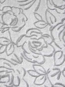 Плед LUCKY Поздравляю розы2 двуцвет. 150х200см 100%пэ серый T040146 000000000001200003