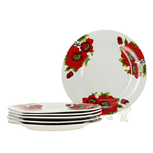 Столовый набор Маки Estetica, 18 предметов 000000000001170358