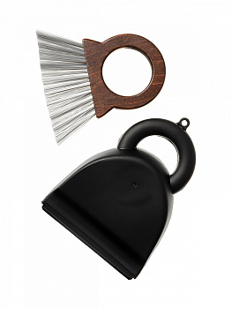 Щётка с совком 16x20см DE'NASTIA Dark wood бук/ПП/ПЭТ L000048 000000000001226884