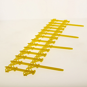 Заборчик Классика 0,25м*1,8м жёлтый 000000000001186583