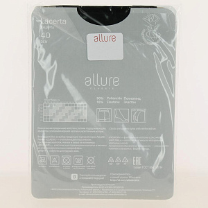 Колготки женские 40ден р.4 ALLURE Лацерта nero 000000000001197430