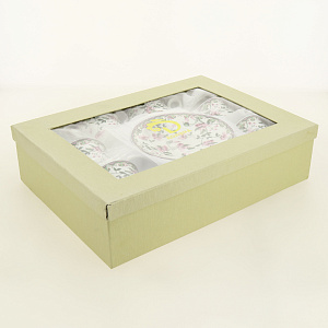 Набор чайный 12 предметов (чашка 220мл-6шт/блюдце-6шт) Бланко фарфор 000000000001209856