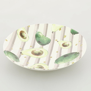 Тарелка суповая 20,5см 320мл LUCKY Авокадо керамика 000000000001208775