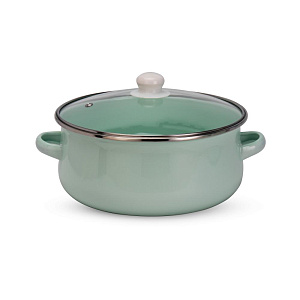 Набор кастрюль 5шт 16см-1л/18см-1,7л/20см-2,2л/22см-3,2л/24см-4,5л Мята эмаль Набор кастрюль 5шт 16см-1л/18см-1,7л/20см-2,2л/22см-3,2л/24см-4,5л Мята эмаль 000000000001223956