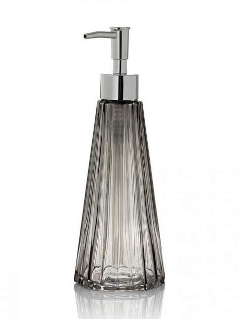 Диспенсер для жидкого мыла DE'NASTIA Граненое стекло серый/серебряный стекло 000000000001218915