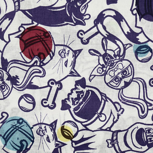 КПБ 1.5 поплин "Тайная жизнь домашних животных 2" (70х70) рисунок 16173-1/16174-1 Домашние питомцы 000000000001195388