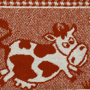 Полотенце 30х70см ДМ ТЕКСТИЛЬ Коровка махровое Плотность 420гр пестроткань 100% хлопок 000000000001206868