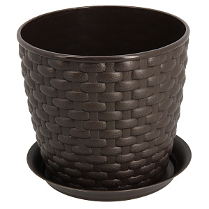 Кашпо Ротанг Idea, 135 мм, 1л 000000000001109661