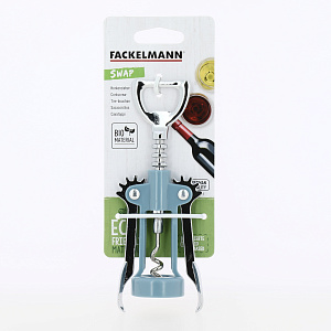 Штопор с рычагами FACKELMANN ECO цинковый сплав био-пластик 000000000001210535