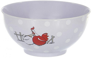 Салатник 700мл 15,4х15,4х7,3см керамика Куры подарочная упаковка Olaff YU-07027-B 000000000001197960