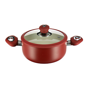 Кастрюля с крышкой 3л БИО КЕРАМИКА алюминий M07071 000000000001076967