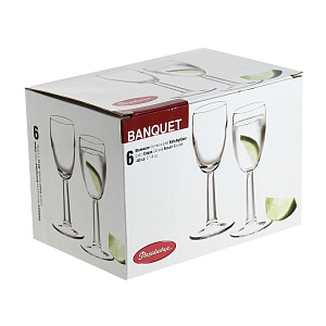 Набор рюмок для ликера Banket Pasabahce, 60мл, 6шт. 000000000001003043