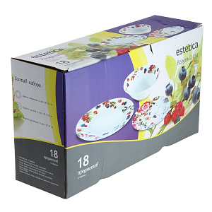 Столовый набор Ягодный сад Matissa, 18 предметов 000000000001132245