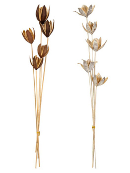 Сухоцветы 16x7x70см DE'NASTIA Лилия микс цветов 000000000001228193