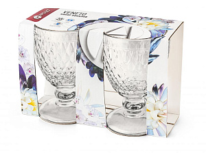 Набор бокалов 350мл 2пр APOLLO Veneto стекло можно использовать в качестве креманок для подачи десертов VEN-02 000000000001197675