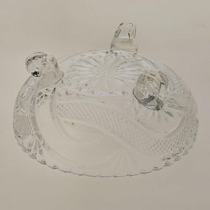 Ваза сервировочная на ножке D18 Н8,1см п/уп гранение GB1837L 000000000001153747