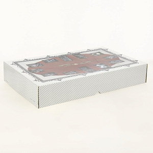 Настенные кварцевые часы (без батарейки) декорир.  гипсом 23х38см 17636 000000000001183504