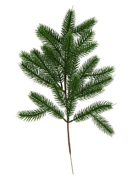 Ветка 45см ель для декора средняя зеленый 000000000001228777