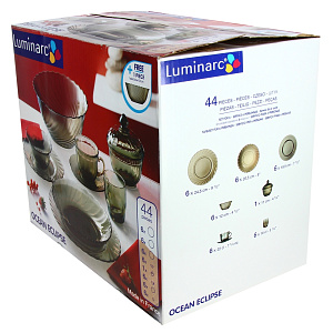 Столовый набор Ocean Eclipse Luminarc, 45 предметов 000000000001001792
