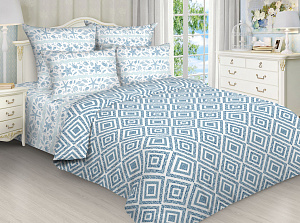 Комплект постельного белья 2-спальный BELLA ROSSA рис9224 вид1/9225 поплин хлопок 100% 000000000001207235