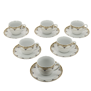 Набор чайный 12 предметов (чашка 220мл-6шт/блюдце-6шт) BALSFORD узоры подарочная упаковка фарфор 000000000001180709