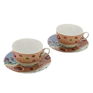 Сервиз чайный 4 предмета  (чашка 225мл-4шт/блюдце-4шт) LARANGE Фьюжн подарочная упаковка фарфор 000000000001204442