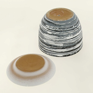 Горшок для цветов декоративный керамический Техно серо-голубой №4 1 л ГК 26 000000000001202932